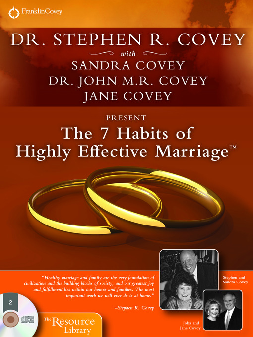 Title details for The 7 Habits of Highly Effective Marriage by Stephen R. Covey - Available